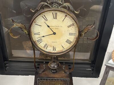 Winston Clock Co metal home decor standing clock $80 cash/venmo in Draper