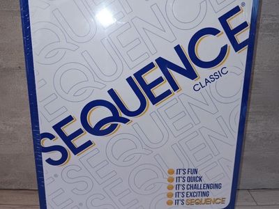 NEW SEALED SEQUENCE Classic Board Game Five-In-A-Row Fun For Everyone METAL TIN
