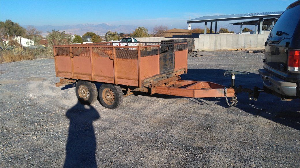 8x6 half side 7000lbs trailer