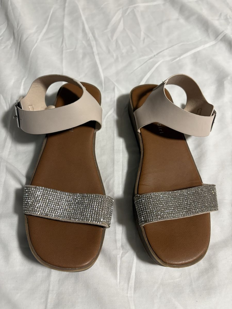 Madden Girl Rhinestone Strap Sandals youth sz 4