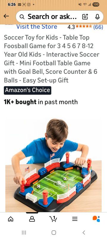 New in Box! Tabletop Soccer Game