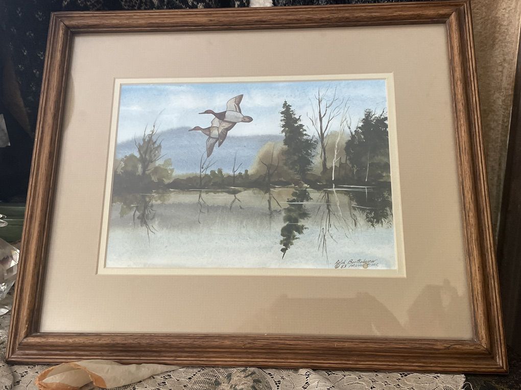 Provo River, Ralph Bartholomew, 1983, watercolor,