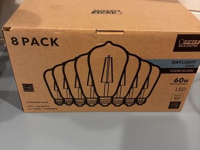 8 pack edison style 60w LED light bulbs