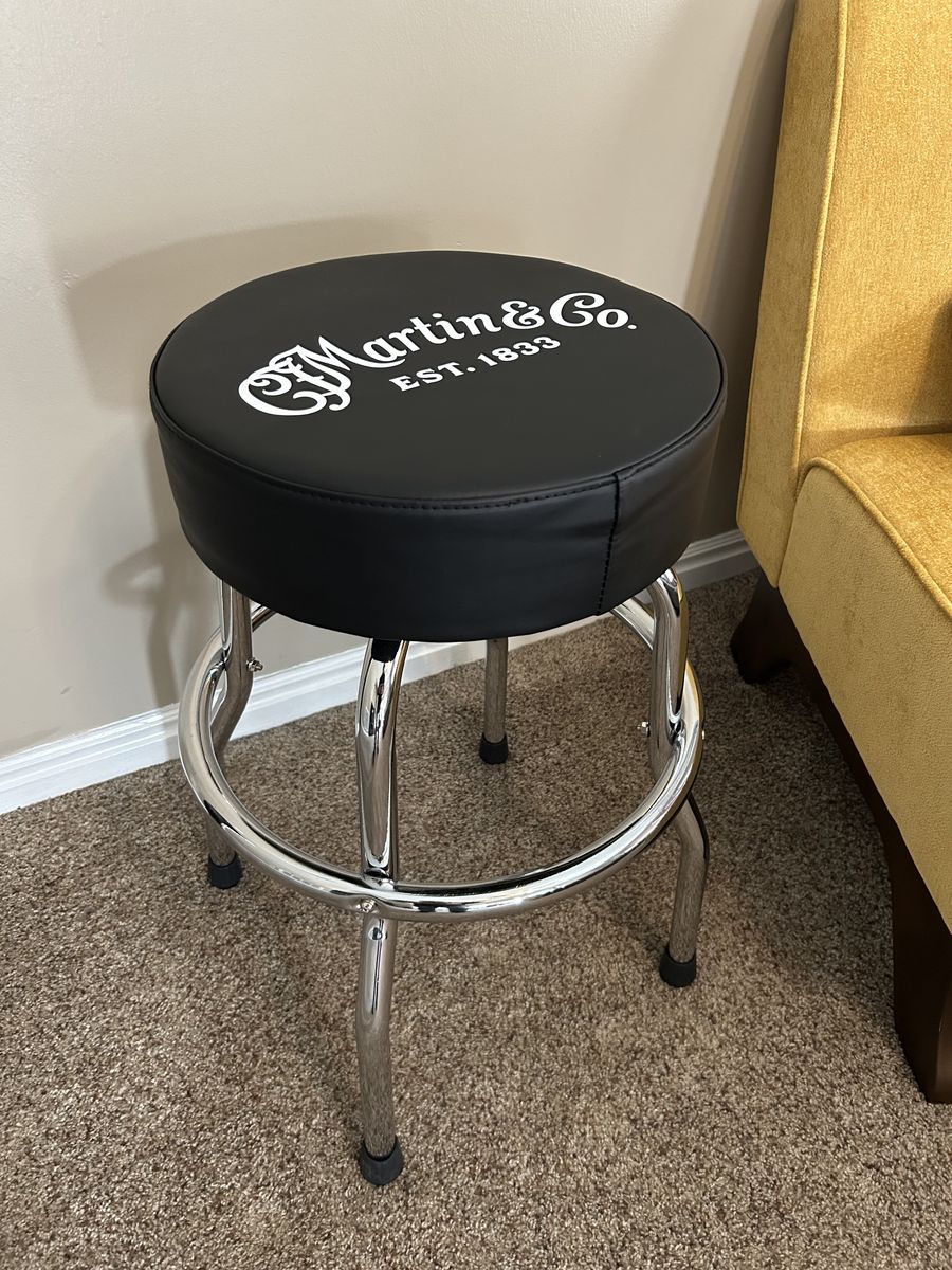 Martin Chrome Base Barstool With Logo 24