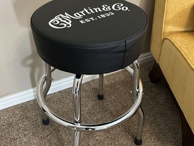 Martin Chrome Base Barstool With Logo 24