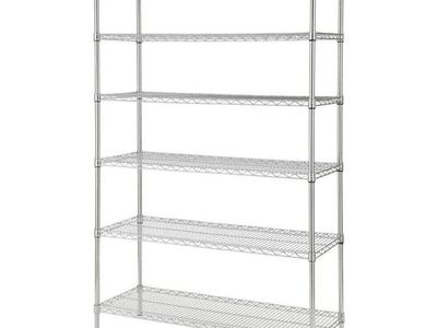 6-Tier Commercial Grade Heavy Duty Steel Wire Shelving Unit in Chrome (48 in. W x 72 in. H x 18 in. D)
