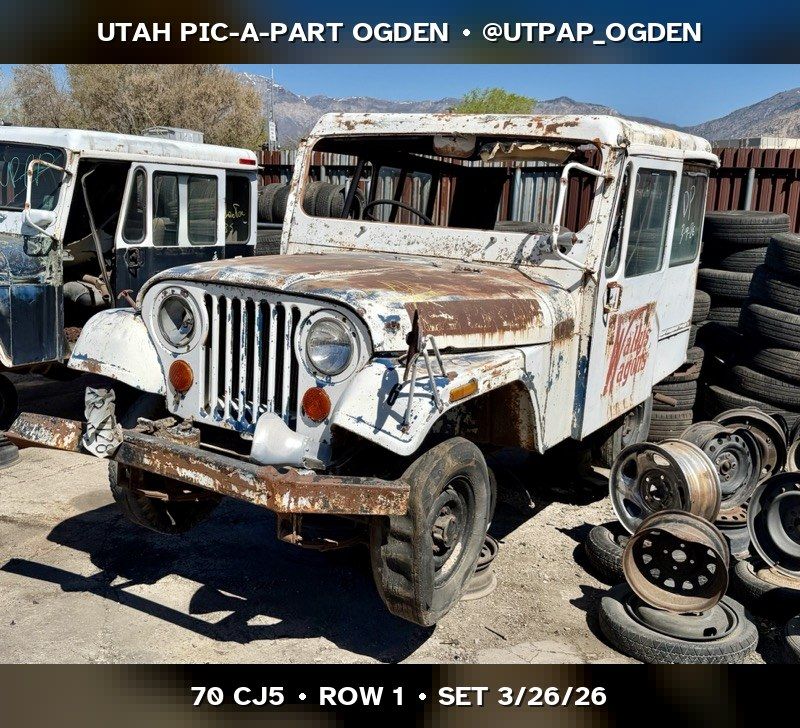 1970 Jeep CJ5 Parts - UTPAP Ogden