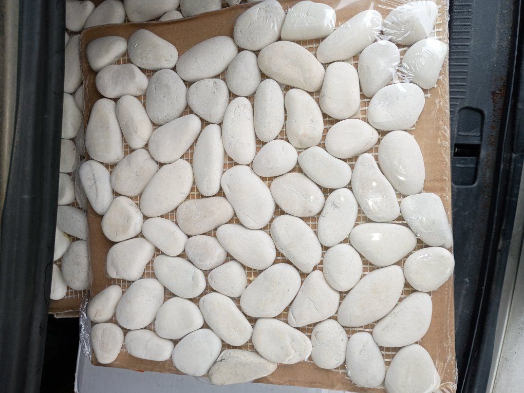 10 pack of White 12 in. x 12 in. Natural stone