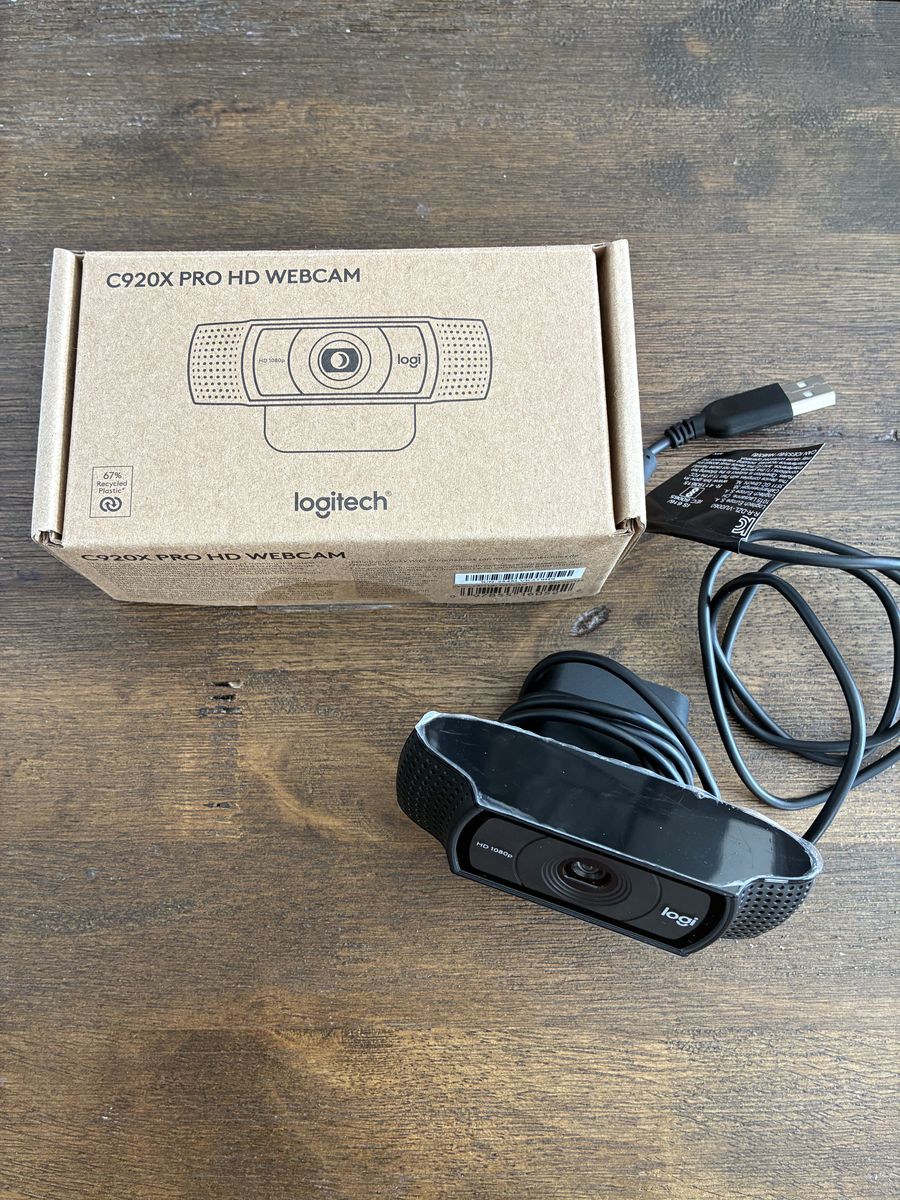 Logitech C920X Pro HD Webcam with Original Box