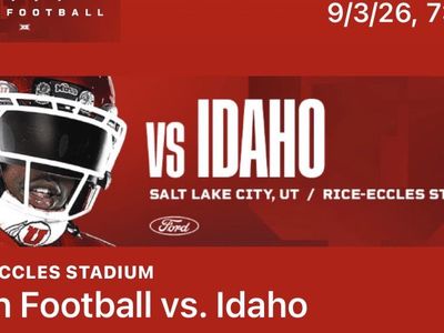 Utah vs Idaho Football Tickets - Section W11, Row 21, Seats 17-18