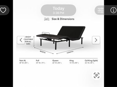 Adjustable Serta Bremer Twin Mattress with Baselogic adjustable base