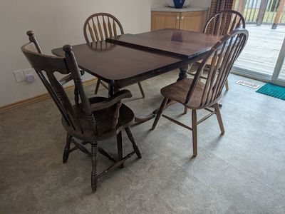 Mid-century Two Pedestal Duncan Phyfe Dining Table