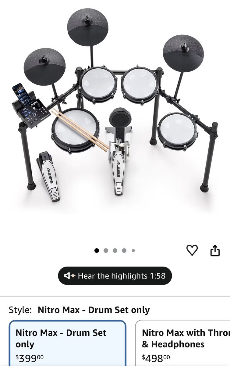 Alesis Drum Set w/ Amp