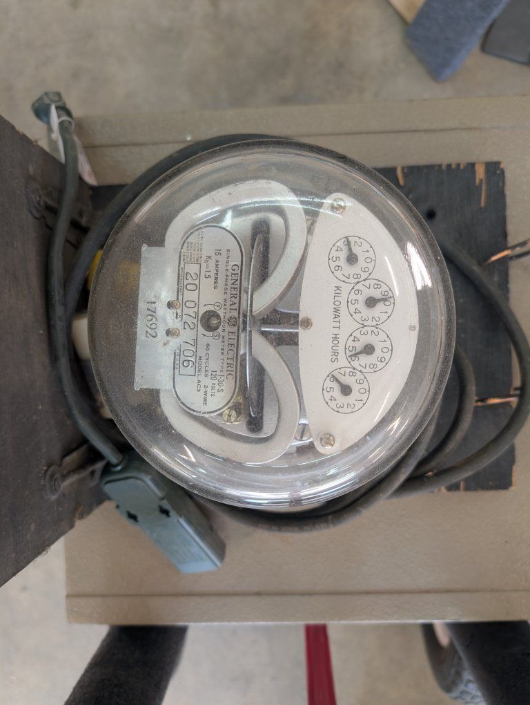 General Electric AC3 Single-Phase Kilowatt Hour Meter 120V 15A 2-Wire Type I-30-S