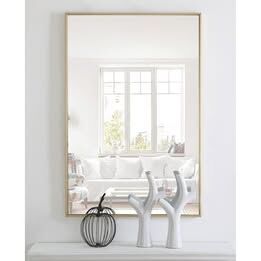 Modern Monet Brass Color Wall Mirror Dimensions: 42" X 28"