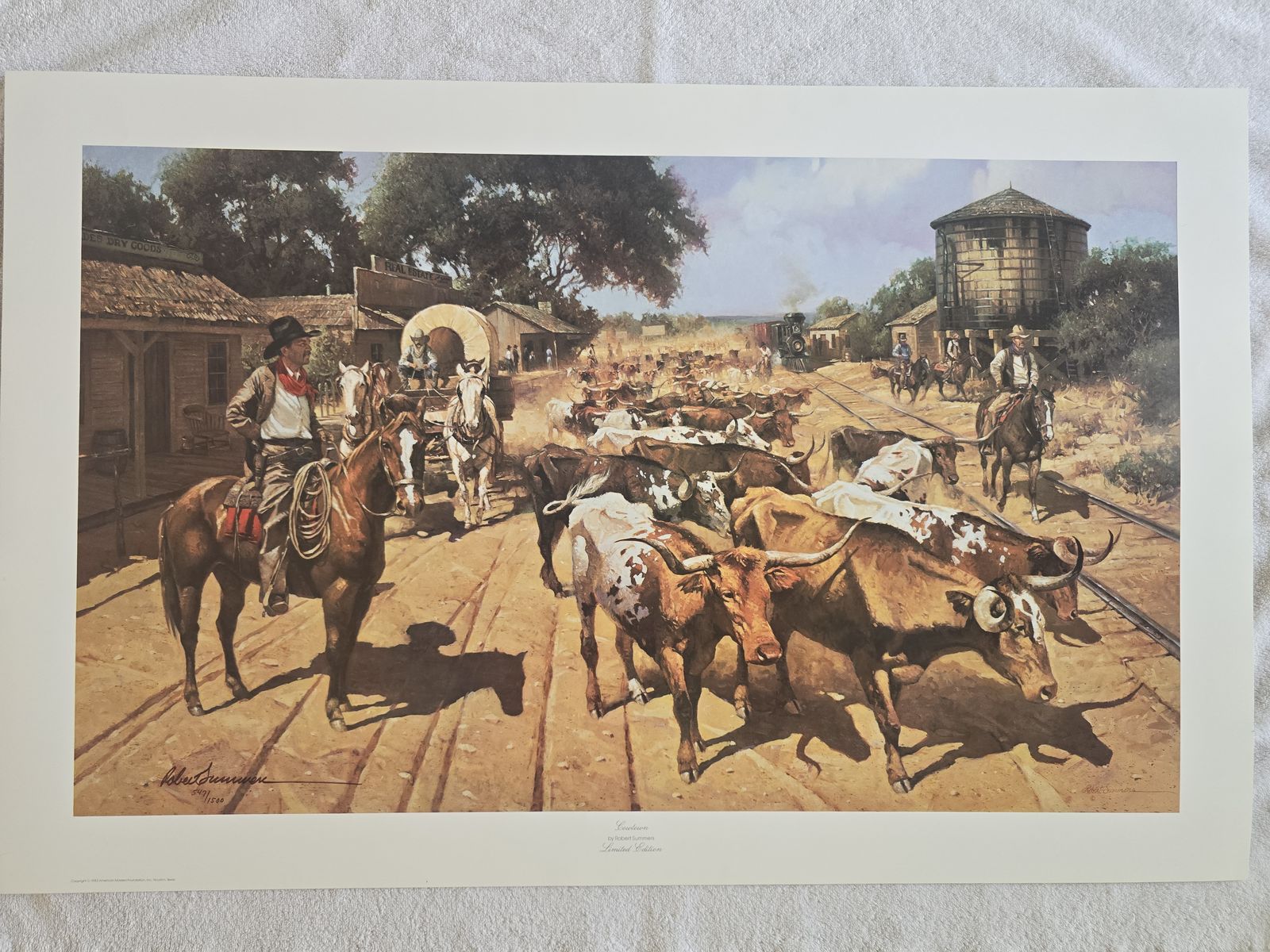 Robert Summers - Cowtown (Signed and Numbered)