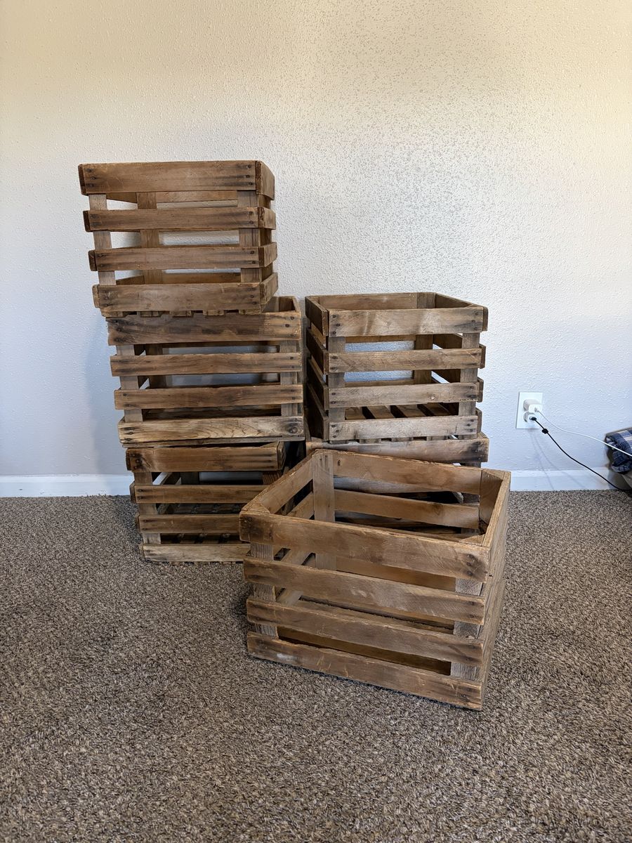 Wooden crates