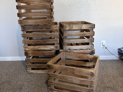 Wooden crates