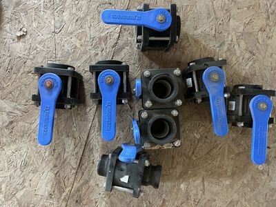Norwesco 2 Inch Full Port Polypropylene Ball Valves Lot