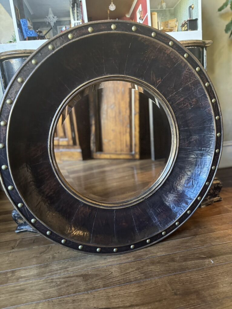 Large Round hanging mirror for sale