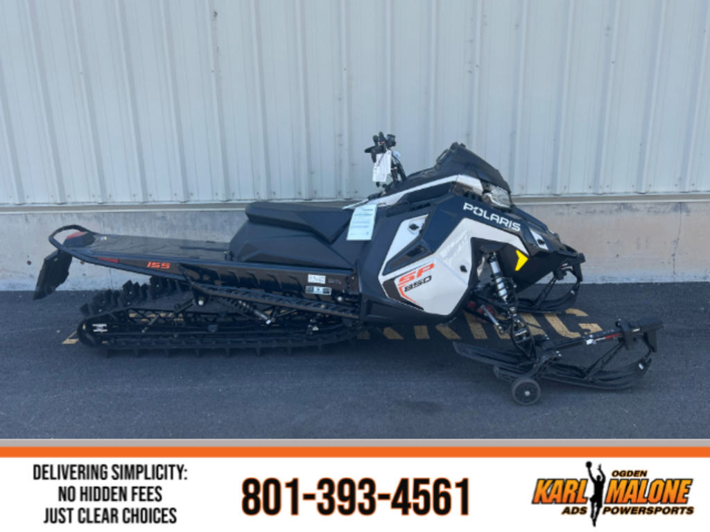 2025 Polaris® 850 RMK SP 155 Mirage Gray / Gloss Black