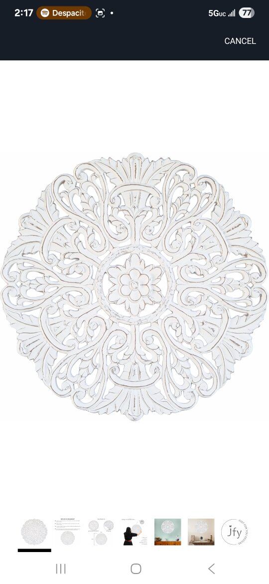 JFY Carved Round Medallon