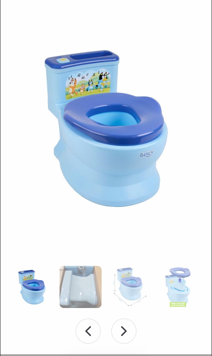 Bluey singing training potty