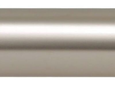 Ivilon Drapery Window Curtain Rod - End Cap Style Design 1 Inch Pole. 28 to 48 Inch Color Satin Nickel
