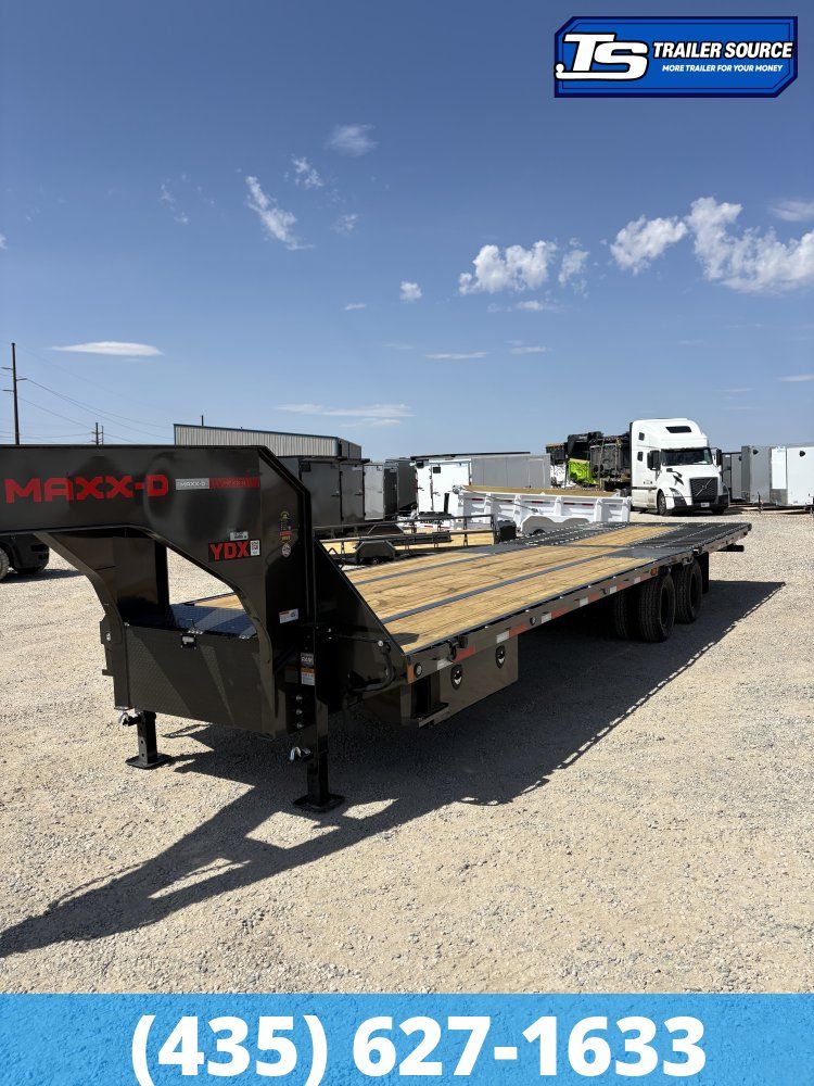 8.5x32 Maxx-D YDX Gooseneck Hydraulic Dovetail Equipment Trailer - 25K GVWR -