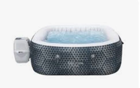 New in Box Bestway SaluSpa 60101E Monterey AirJet is a 4-6 person inflatable square hot tub