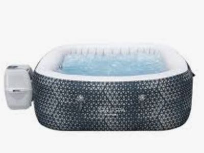 New in Box Bestway SaluSpa 60101E Monterey AirJet is a 4-6 person inflatable square hot tub