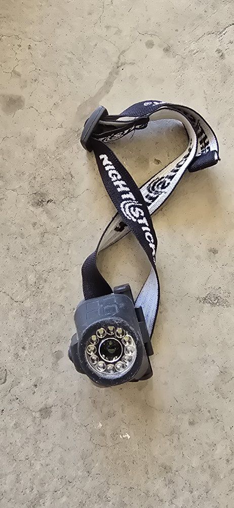 Nightstick Black & White Adjustable Headlamp Headlight with Multiple LED Lights