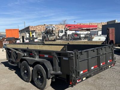 7x14 Diamond C LPT 207 Dump Trailer - 24" Sides - 15.5K GVWR - 12" Cross Member Upgrade, 14 Ply Tires, 7 Gauge Floor and Walls,