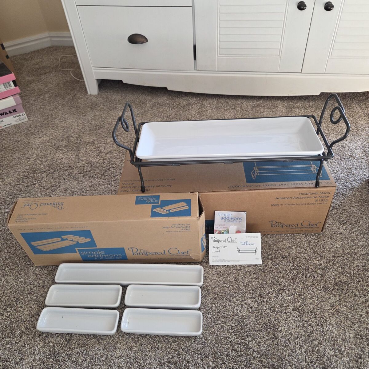 Pampered Chef Hospitality Platter Set