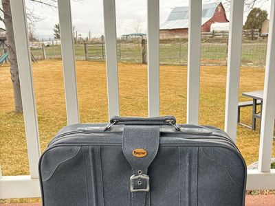 Vintage Blue Flyingtjme Suitcase