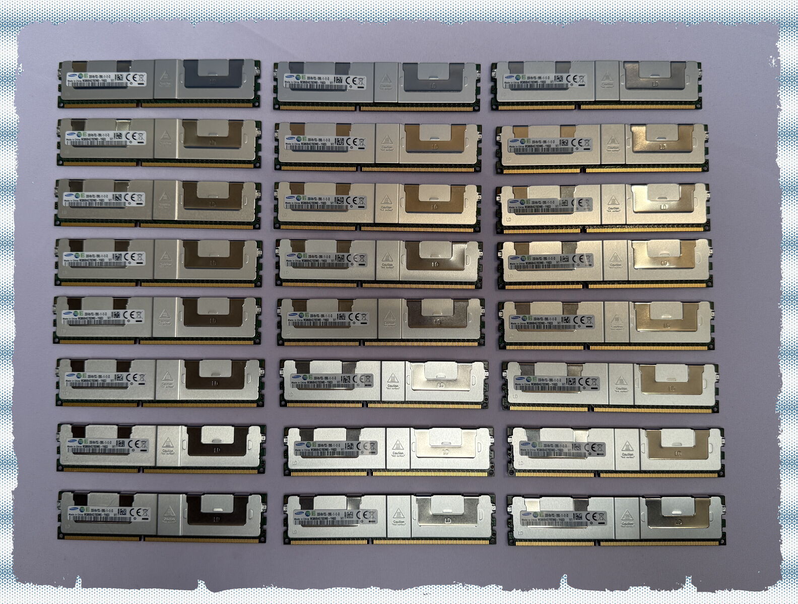 RAM 768 GB (x24) Samsung 32GB PC3-12800 DDR3-1600MHz ECC CL11 240-Pin DIMM 1.35V Quad Rank Server Memory Module