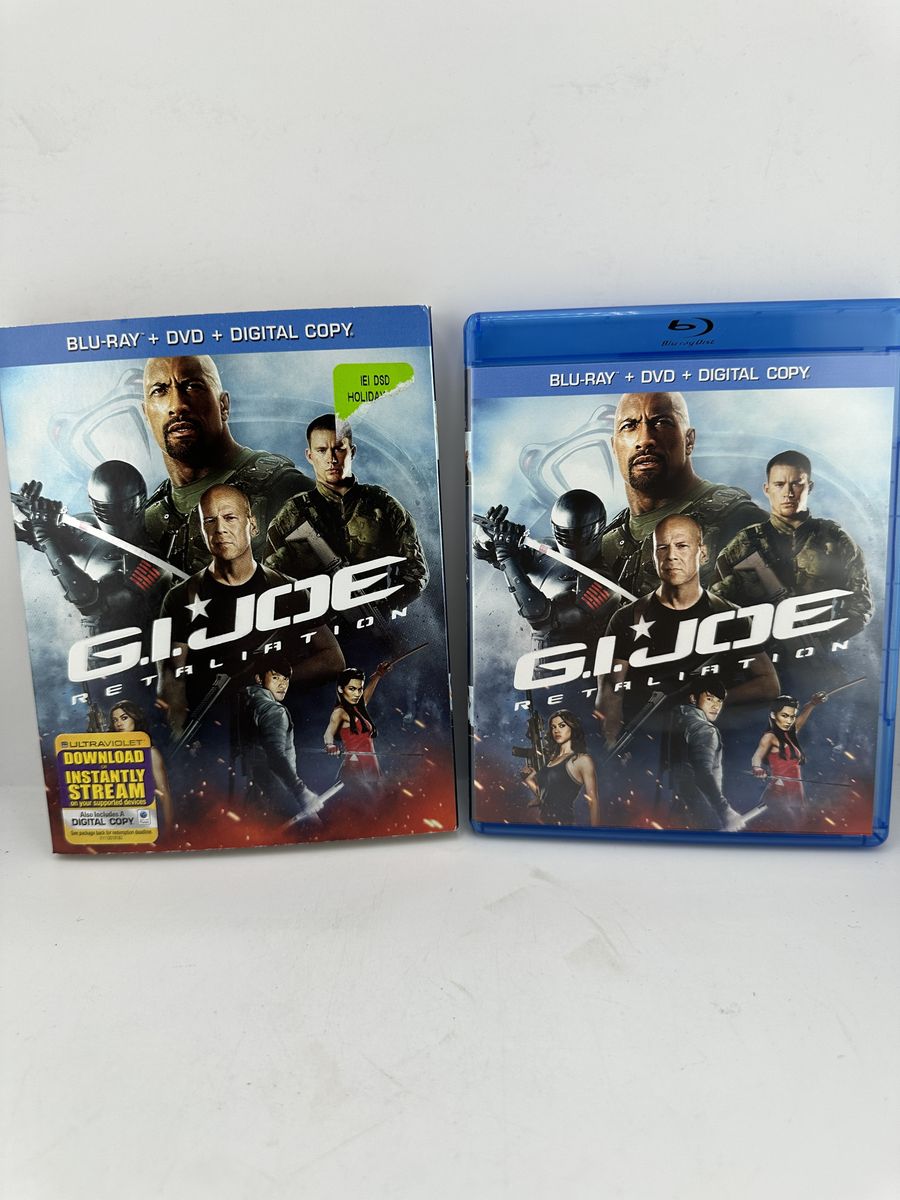 G.I. Joe Retaliation Blu-ray DVD 2-Disc + Slipcover Dwayne Johnson Bruce Willis