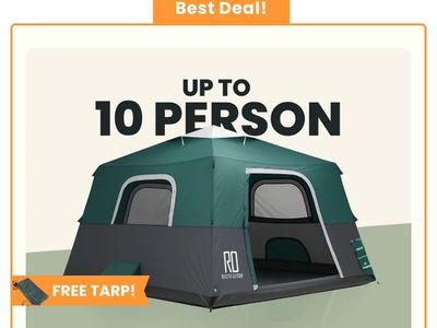 Self Inflating 10 Person Tent