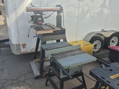 Craftsman 10" Radial Arm Saw & 10 inch Delta Table Saw