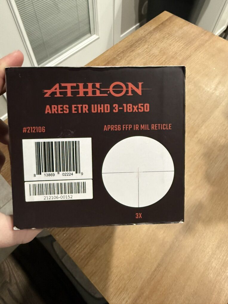 Athlon Ares ETR 3-18x50 With Mount