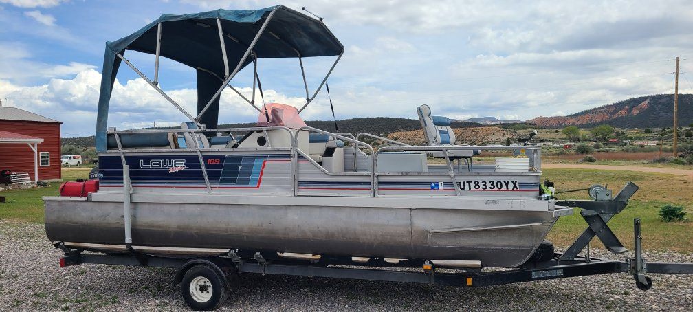 1990 LOWE 189 PONTOON OBO!