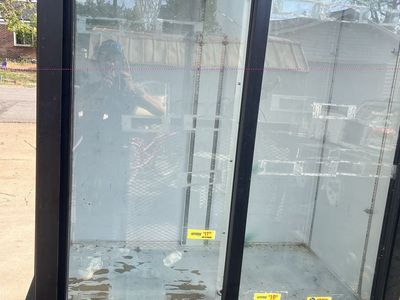 Commercial Beverage Cooler / Refrigerator with Sliding Glass Doors