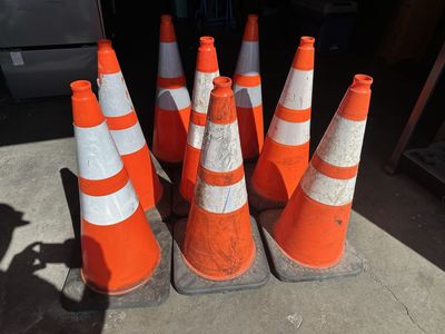 8-28 inch Orange Reflective Traffic Cones