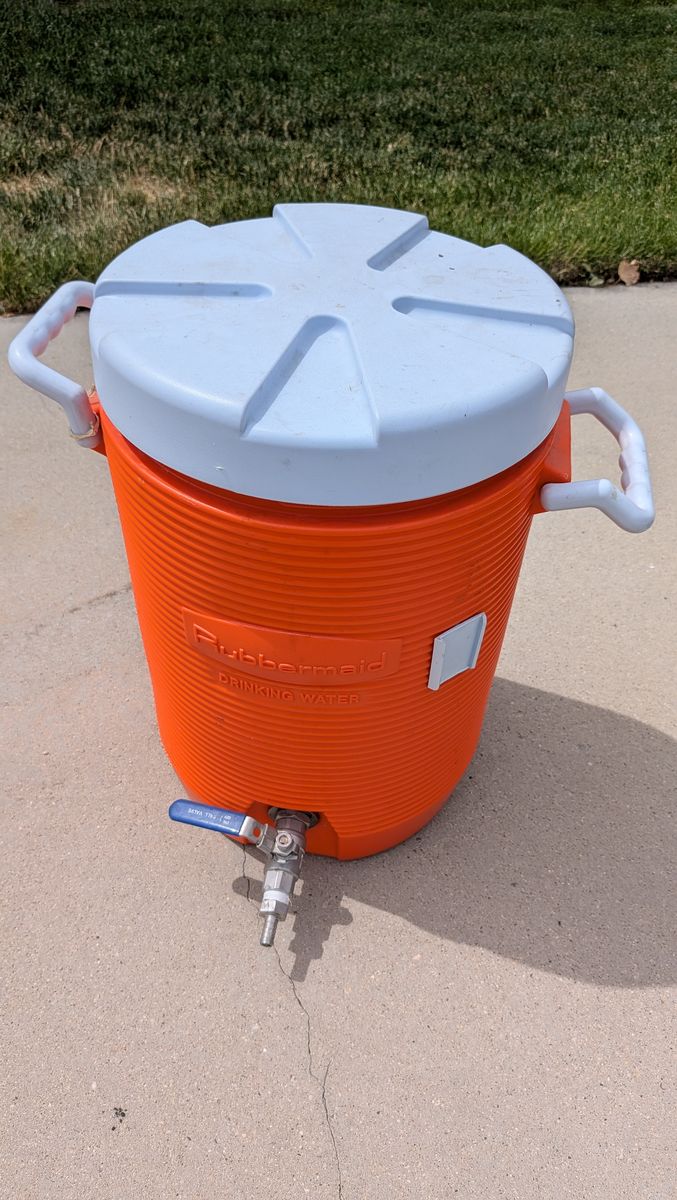 Rubbermaid Mash Tun Cooler #beer #homebrew