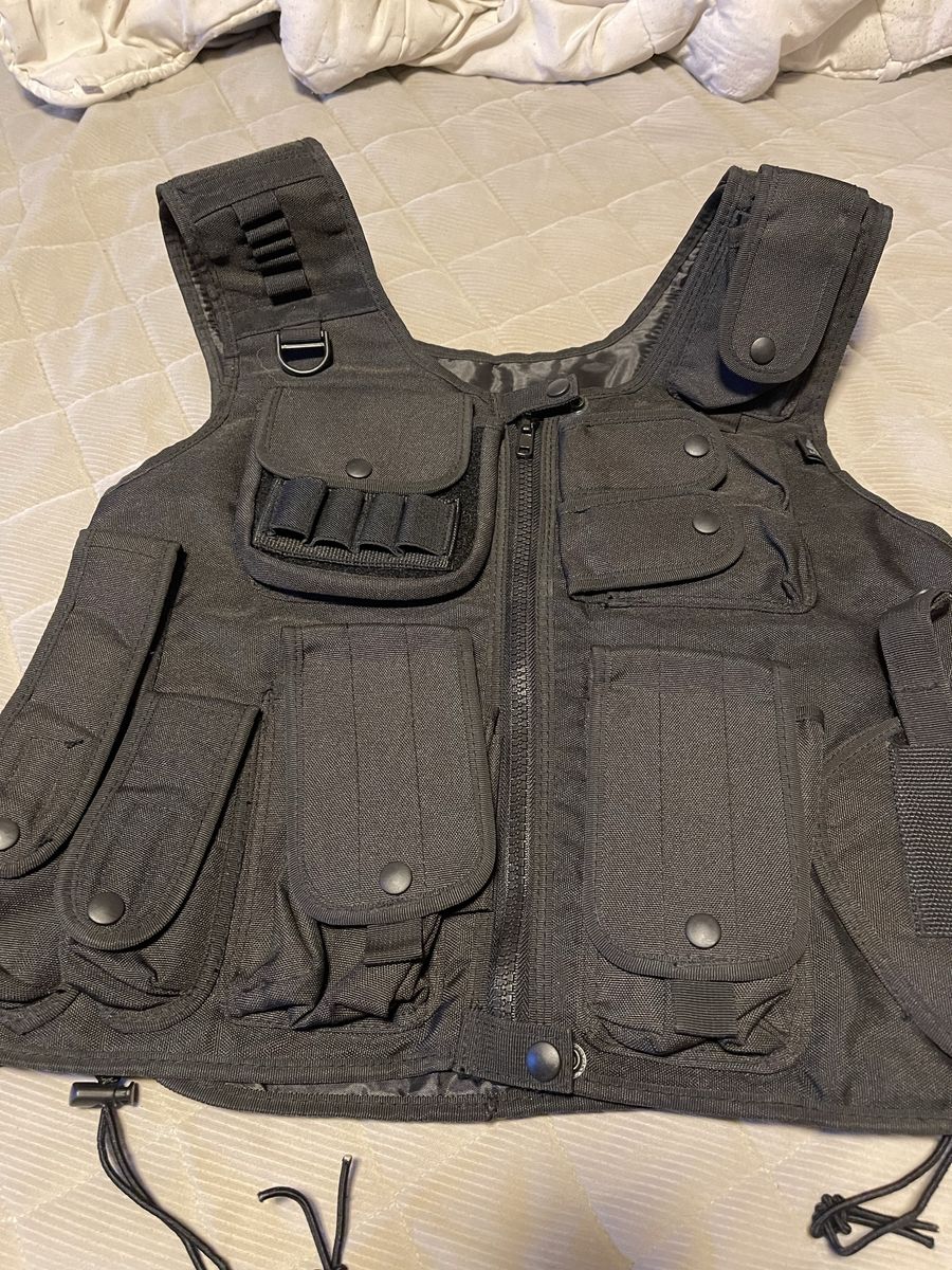 Adjustable black vest