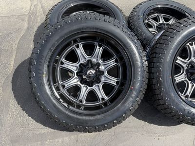 20” Fuel 20x10 6 lug 6x5.5 & 6x135 33” Sailun AT2 275/60R20 Chevy GMC Silverado 1500 Toyota Tacoma