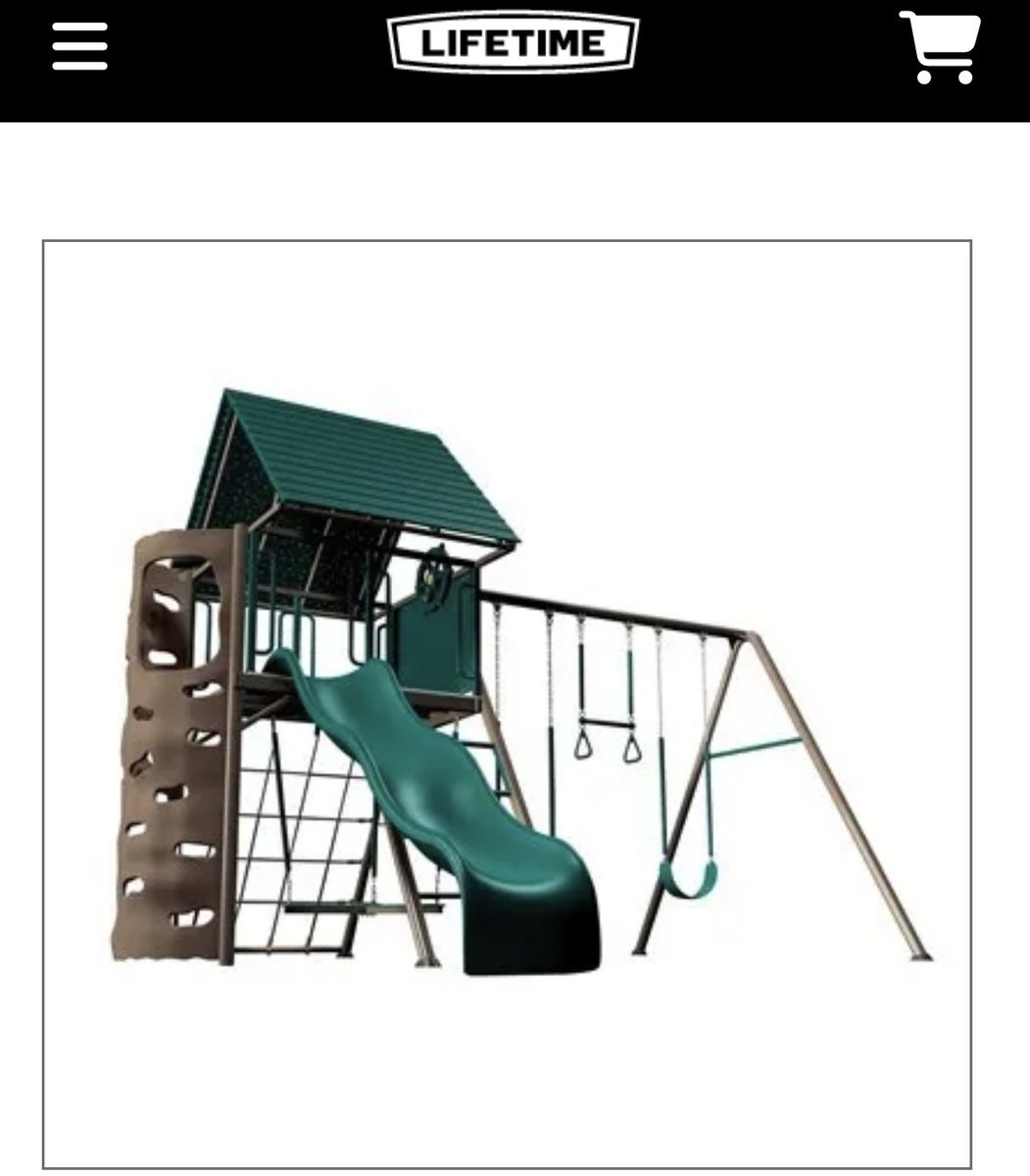 Lifetime Adventure Tower Playset with Clubhouse, Slide and Swings