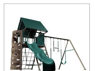 Lifetime Adventure Tower Playset with Clubhouse, Slide and Swings