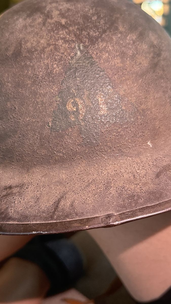 WWI Vintage Military Helmet - Aged Metal Look - Collectible Historical Headwear