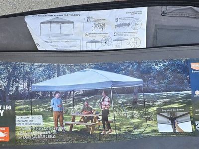 Ozark Trail 12 x 10 ft Straight Leg Instant Canopy Outdoor Gazebo (Frame Tent ONLY). READ ALL DESCRIPTION.